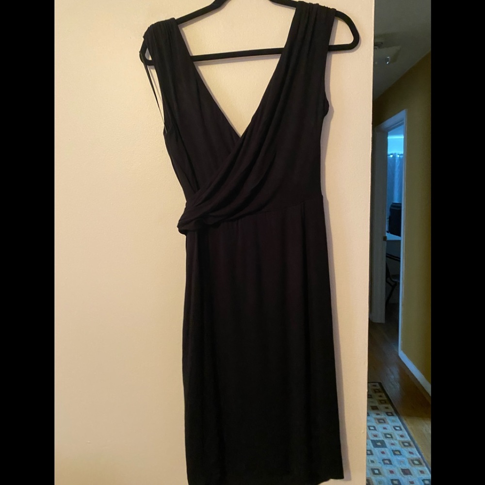 Carmen by Carmen Marc Valvo black dress